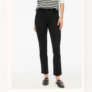 Nwt. J. CREW Essential Straight Jean In All-day Stretch Black